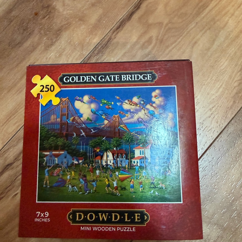 Golden Gate Bridge Mini Wooden Puzzle - 250 Pieces
